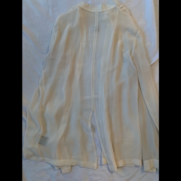 W118 by Walter baker sheer blouse in ivory - Picture 3 of 5